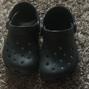 CROCS Black Water Shoes with Perforated Design